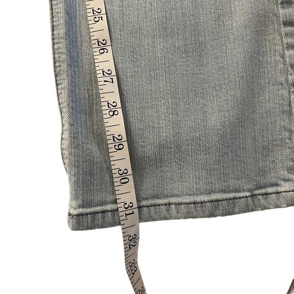 Chicos Platinum Jeans Womens 0 Blue Denim High Rise Boot Cut Light Wash Stretch - Picture 8 of 8